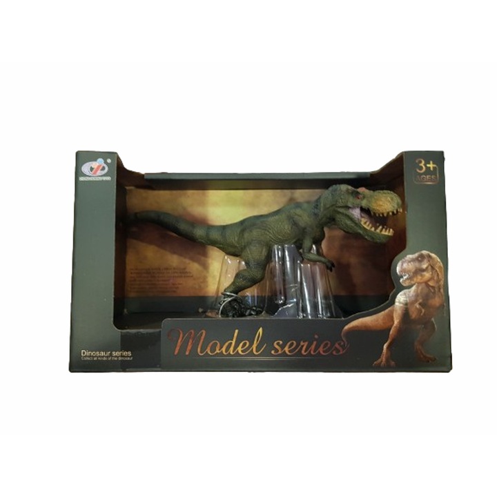 Dinoszaurusz figura, Tyrannosaurus, Műanyag, 19 cm