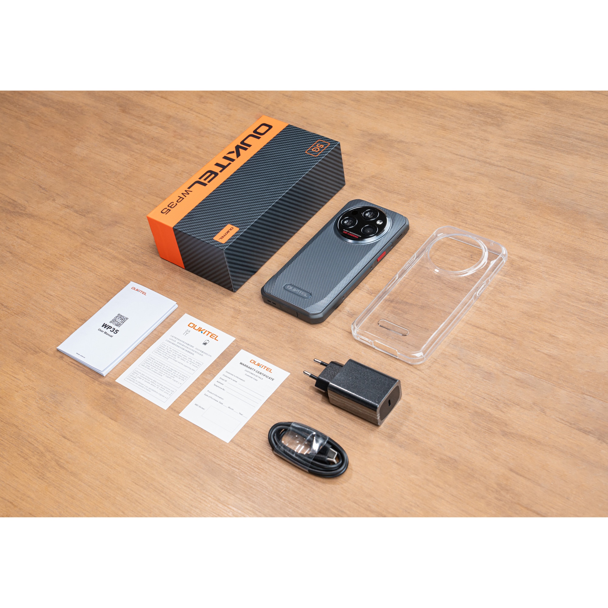 Telefon mobil Oukitel WP35, 5G, 6.6", 256GB/8GB, 11000mAh, Auriu