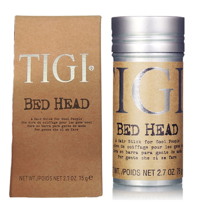 Stick de ceara pentru par pentru o fixare moale si flexibila, produs de ingrijire a parului Slick Back Stick Styling cu ceara de albine si ceara japoneza, 2.57 oz