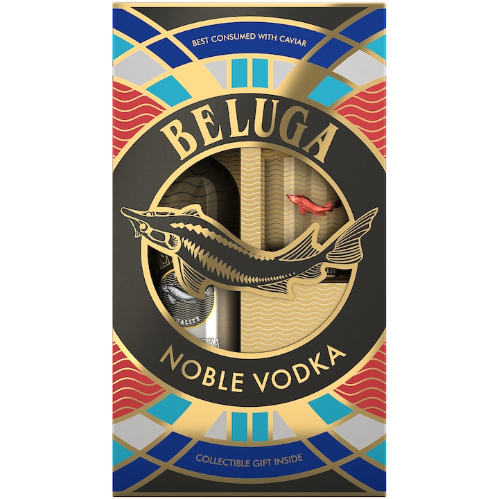 Vodca Beluga Noble, 40%, 0.7L + Pahar