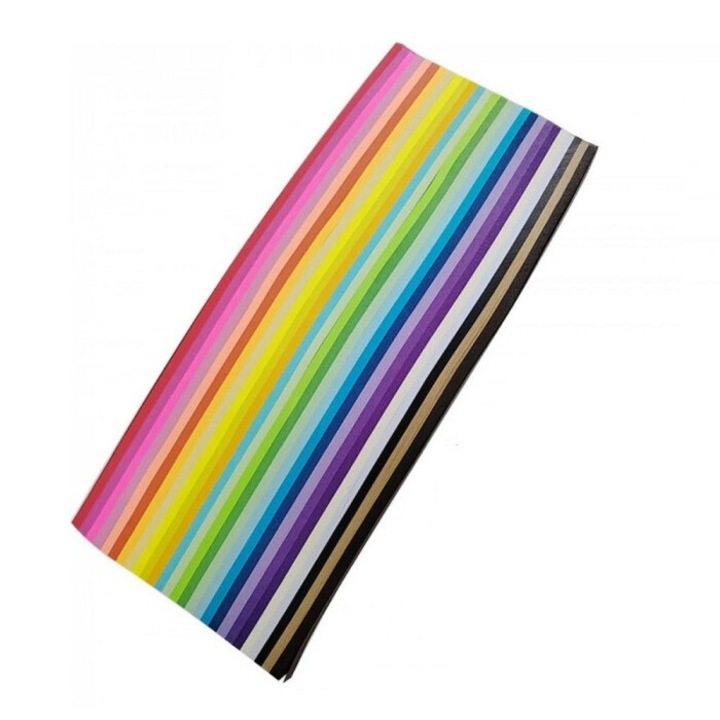 Set hartie origami Star, 1 x 23.5 cm, 1030 coli, 27 culori