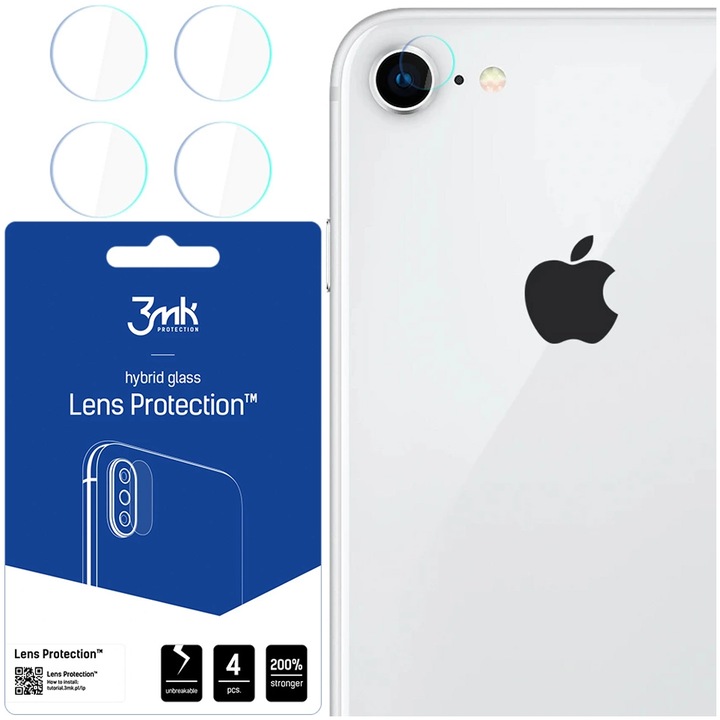 3mk FlexibleGlass Lens Apple iPhone 7 / 8 hibrid kameravédő, 4db