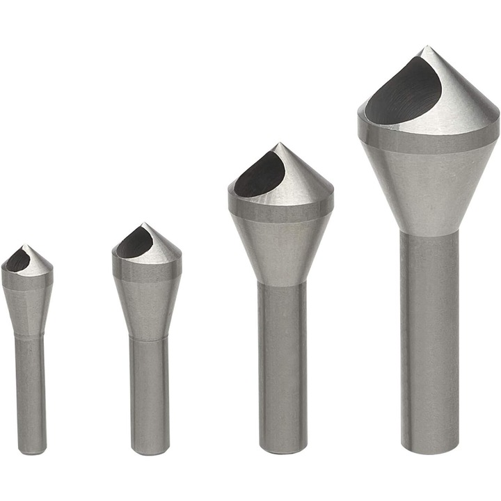 4 db kúpos fúrószár készlet fához/alumíniumhoz/műanyaghoz, KkvoGmle, 5,9-11,9 mm, ezüst