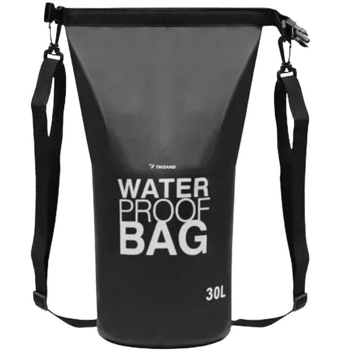 Vízálló táska, Trizand, 30 literes, 54 x 60 cm, kerékpározáshoz, túléléshez, kirándulásokhoz, kajakozáshoz, expedíciókhoz