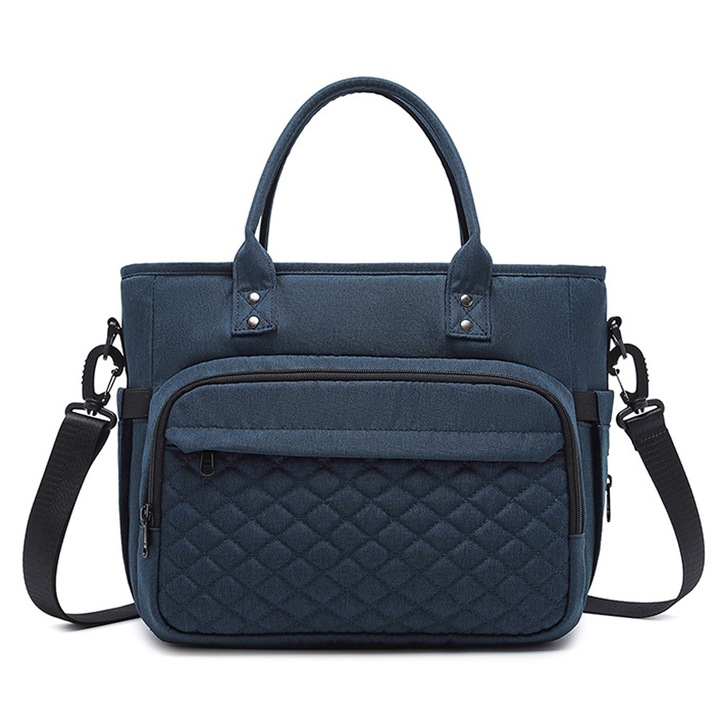 Дамска чанта KkvoGmle, синя, 30x16x27см, с регулируема презрамка, водоустойчива