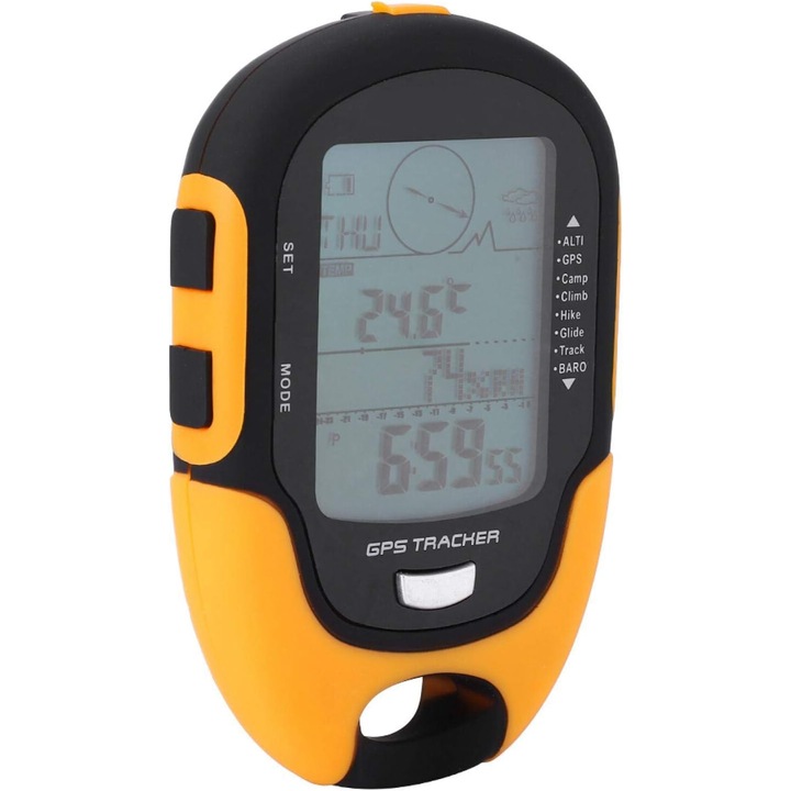 GPS DUAL GPS-szel és BEIDOU-val, többfunkciós iránytű, légnyomásmérő, USB hőmérő, többszínű