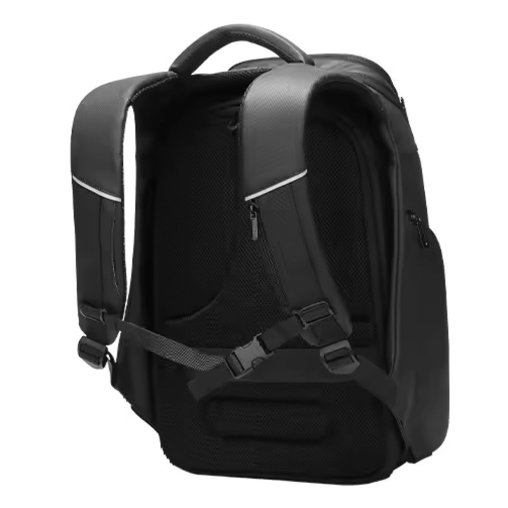 Rucsac laptop 15.6", business casual pentru calatorii, impermeabil, cu buzunar antifurt, GETICS, 32x18x47 cm, Negru