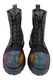 Ghete dama casual, piele naturala, plasa neagra, talpa usoara, crampoane mari, sarpe colorat, negru,