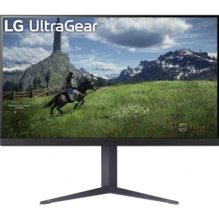 Monitor Gaming IPS LED LG UltraGear 31,5" 32GS85QX-B, QHD 2560 x 1440, HDMI, DisplayPort, Pivot, 180 Hz, 1 ms fekete