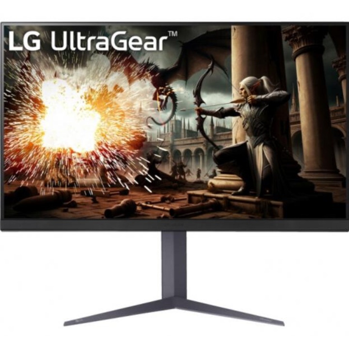 Monitor Gaming IPS LED LG 31,5" 32GS75QX-B, QHD 2560 x 1440, HDMI, DisplayPort, 180 Hz, 1 ms fekete