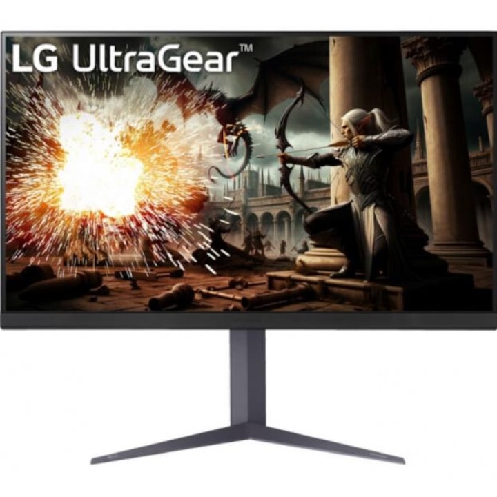 Monitor Gaming IPS LED LG 31,5" 32GS75QX-B, QHD 2560 x 1440, HDMI, DisplayPort, 180 Hz, 1 ms fekete