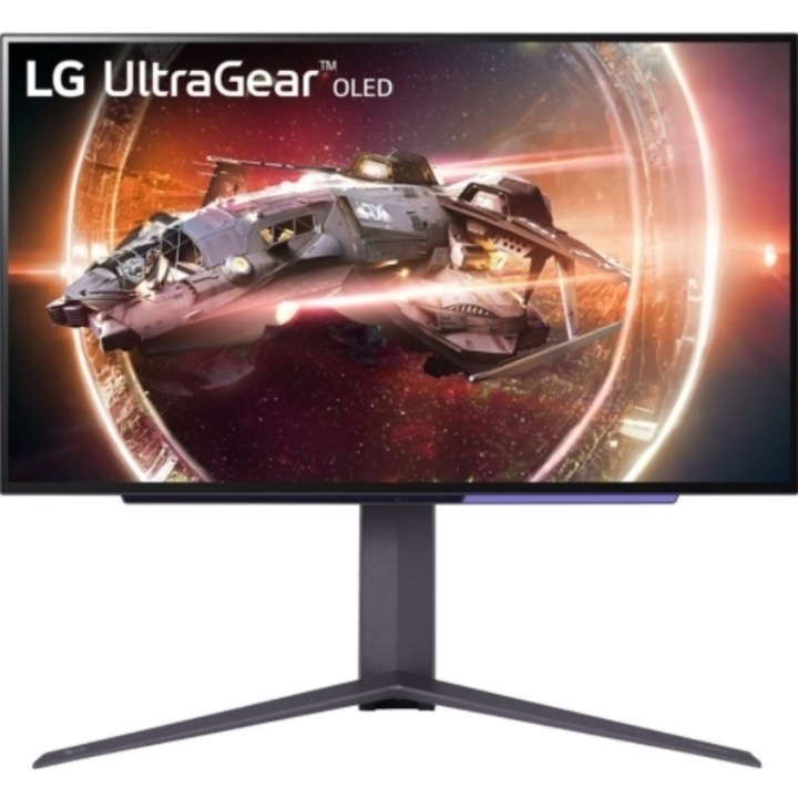Monitor Gaming OLED LG 26.5" 27GS95QX-B, QHD (2560 x 1440), HDMI, DisplayPort, Pivot, 240 Hz, 0.03 ms (Negru)