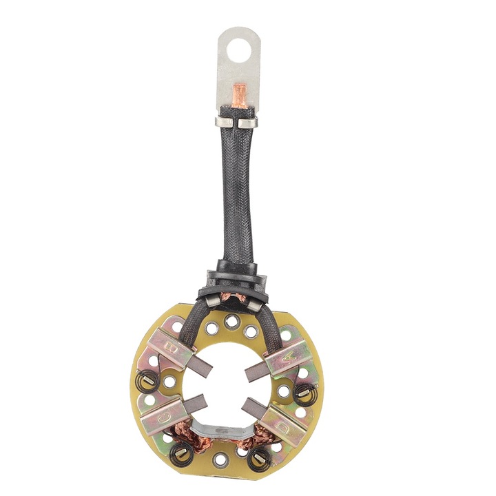 Indító szénkefe tartó, fém, arany, készlet 1 db