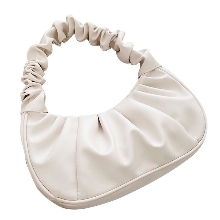 Női fehér szalmatáska, Jormftte, közepes méret, 1 db