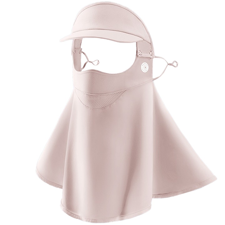 Napvédő maszk golfhoz/kerékpározáshoz, QttvbTna, Nylon, UPF 50, Rózsaszín