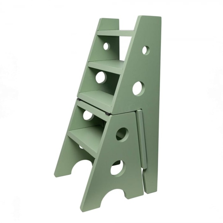 Scaun LEDDY transformabil in scarita culoare VERDE