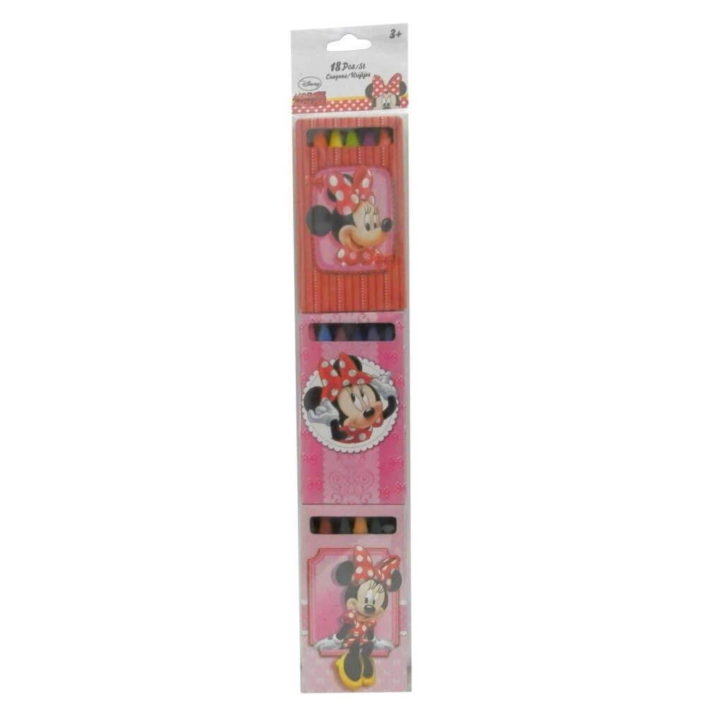 Set creioane colorate Cerate Disney Minnie Mouse, 18 bucati - eMAG.ro