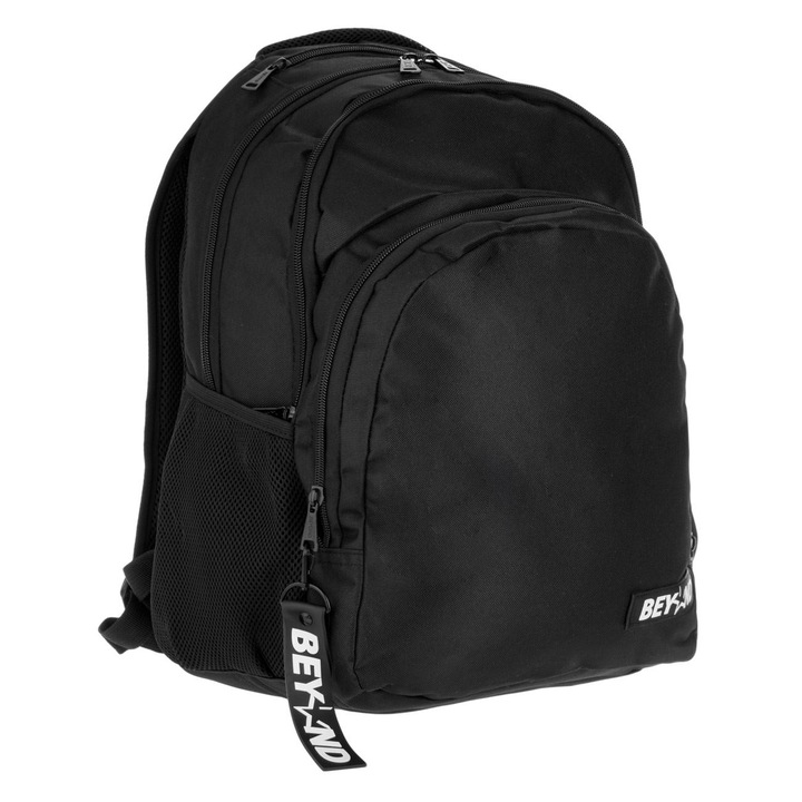 Ghiozdan Shopiens® cu spate anatomic, curele moi cu benzi reflectorizante, buzunar pentru ochelari si fermoar dublu