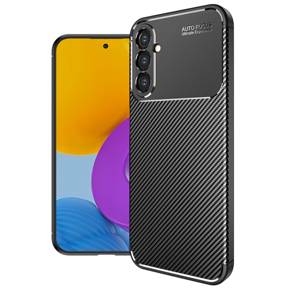 Husa Carbon Fiber pentru Samsung Galaxy S24 Plus, aspect carbon, neagra