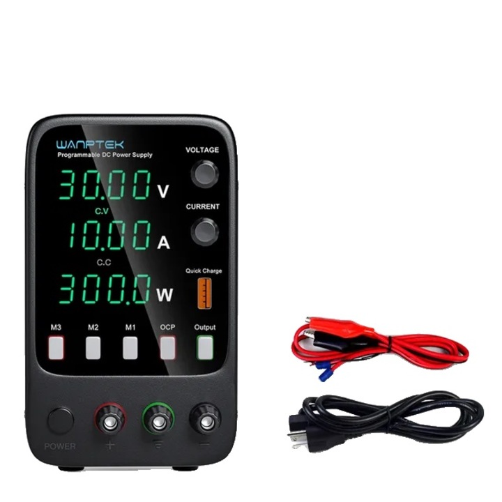DC захранване, Wanptek, APS3010H, регулируемо, 30 V изход, 10 A капацитет, 4 цифри