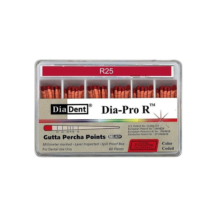 Взаимни гутаперкови конуси R25 Dia-ProR DiaDent