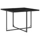 Set mobilier de gradina cu perne vidaXL, 9 piese, negru, poliratan, 31.75 kg