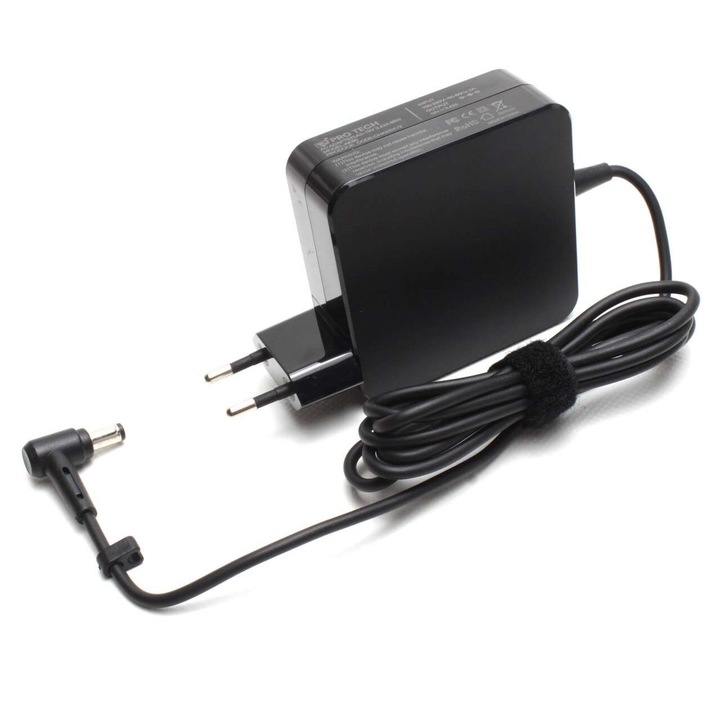 Töltő Asus 19V 3.42A 65W Négyzet alakú 65W Cserecsatlakozó 5.5x2.5mm, A20CE 65W Négyzet alakú Csere, A20DA 65W Négyzet Forma, Csere