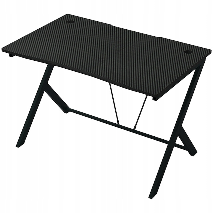 Birou gaming, masa, cadru negru carbon, loft, modern, 100 cm, Muvu
