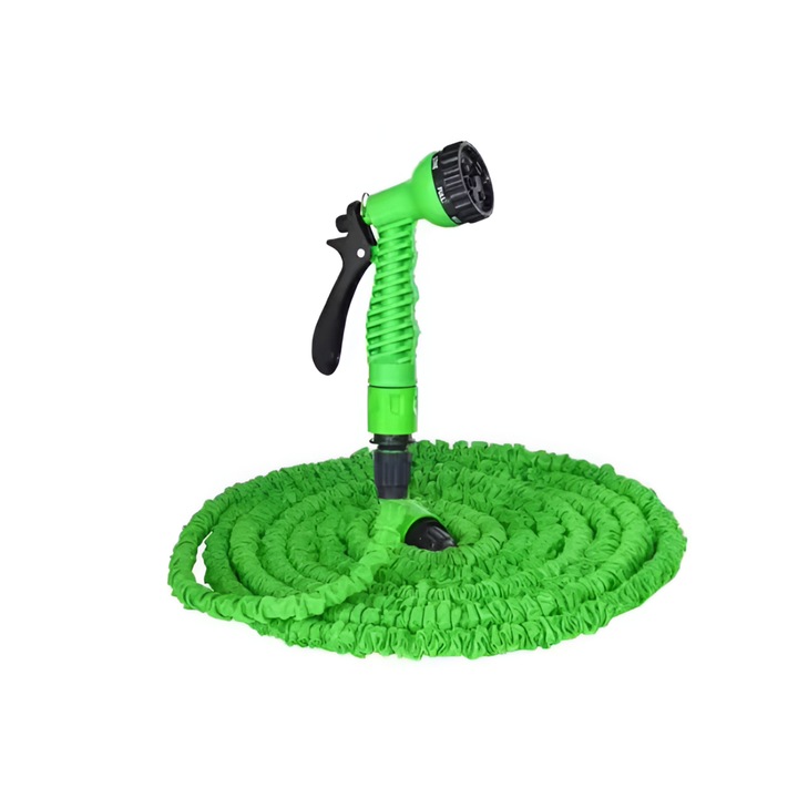 Разтегателен градински маркуч Magic Hose, 60 м, устойчив, зелен, гъвкав, JD Store