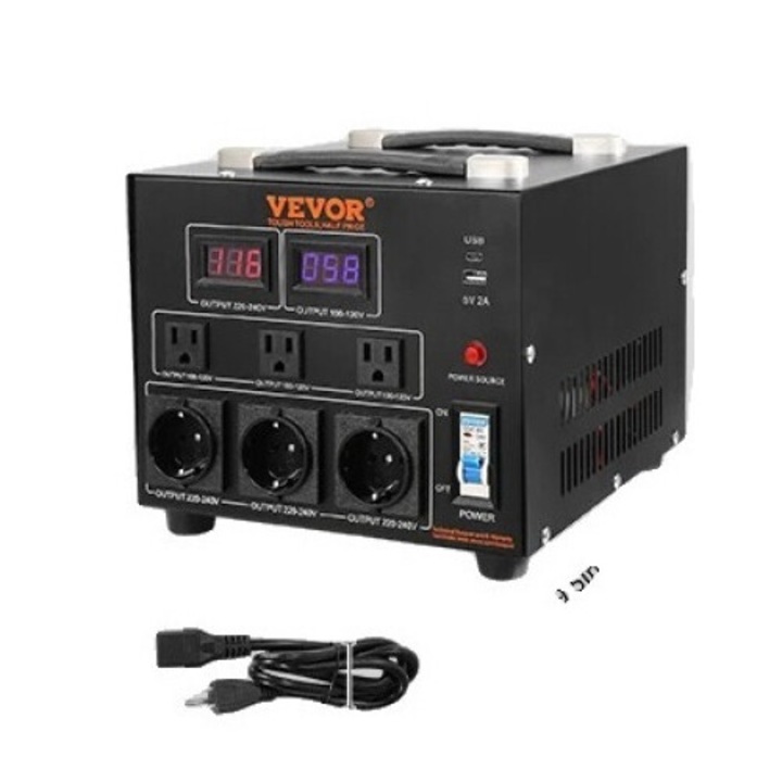 Convertor de tensiune Transformator, Heavy Duty, Transformator Step Up/Down, 3000VA