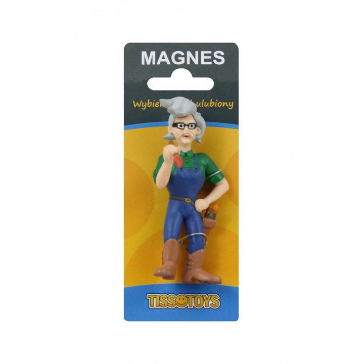 Figurina magnetica Papcio 11022M, Tisso-Toys, 14,5x6cm, pictata manual, pentru copii si adulti