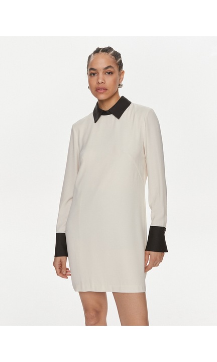 Női ruha, VICOLO, 29162, poliészter, Ekrü