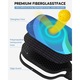 Set de Palete Pickleball de 2, Setul Pickleball PIKKOU include 4 Mingi de Pickleball pentru Exterior, 2 Mingi de Pickleball pentru Interior, 2 Culegatoare de Mingi de Pickleball, Set de Palete Pickleball cu Suprafata din Fibra de Sticla pentru Incepatori