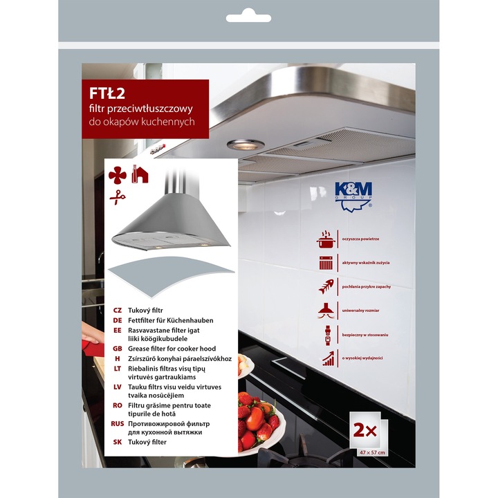Filtru de grasimi pentru hota de bucatarie K&M