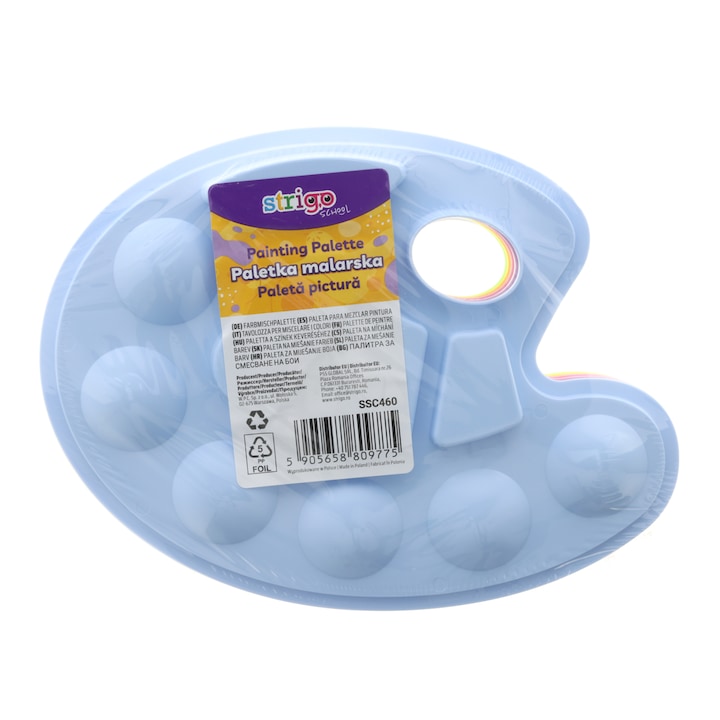 Палитра за рисуване, 10 отделения, смесени цветове