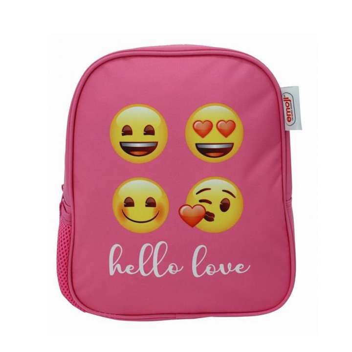 Ghiozdan Gradinita Emoji Classic Roz Pigna