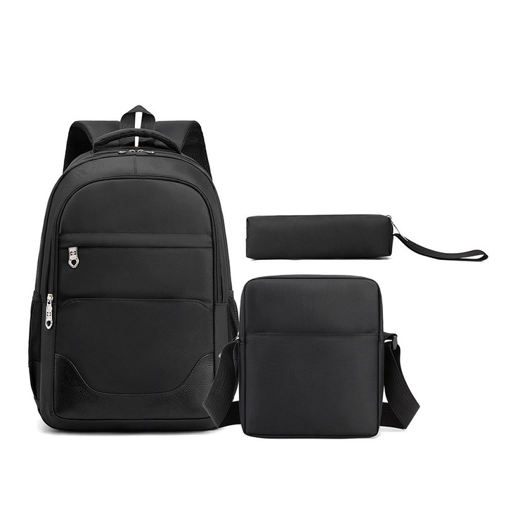 Rucsac cu punga si penar, Bivacc, Material: Nylon-Poliester, Membrana impermeabila: DA, Numar de compartimente externe: 2 2, Numar de buzunare: 4, Negru