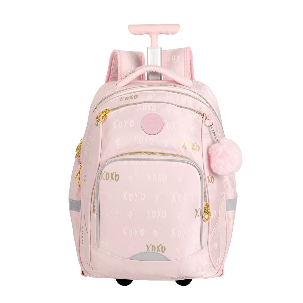 Ghiozdan S-cool, Trolley premium, Street Urban Style, XOXO Pink