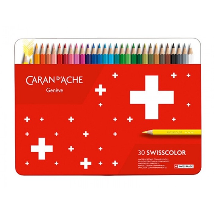 Set 30 creioane colorate Carandache, Multicolor