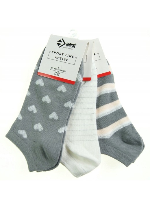 MORAJ Sosete casual de dama, 3 PERECHI 38/41