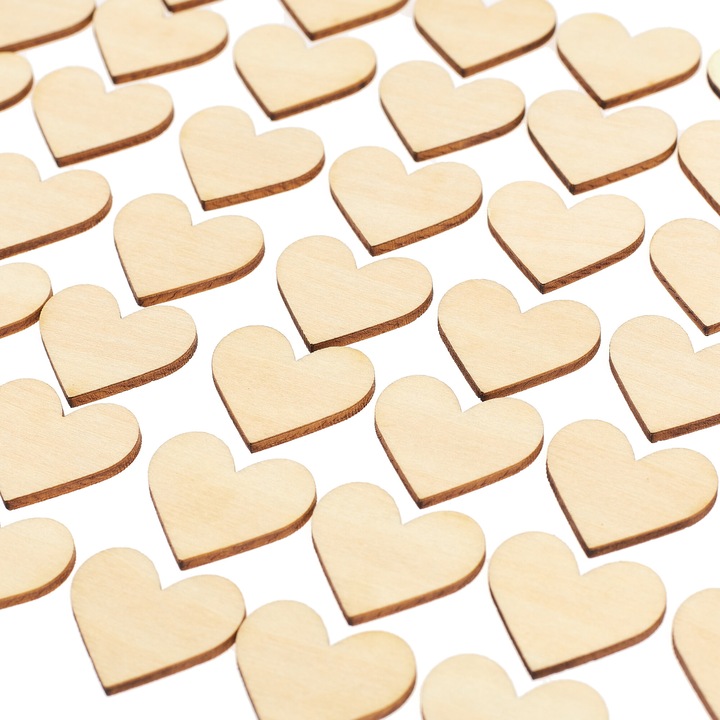 TECHREBAL kulcstartók, 50 db-os készlet, natúr fa, 3x2,7cm