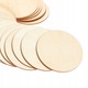 Set 100 cercuri din lemn, TECHREBAL, 5x5x0.3cm, natural