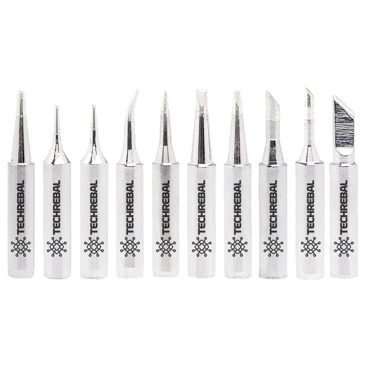 Forrasztóállomáshoz 10 db-os hegy készlet, 0,2-3,0 mm, Ezüst