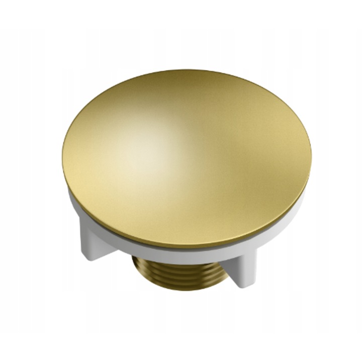 Dop de mascare Quadron pentru orificiul chiuvetei 35 mm Aur Diametru 45 mm