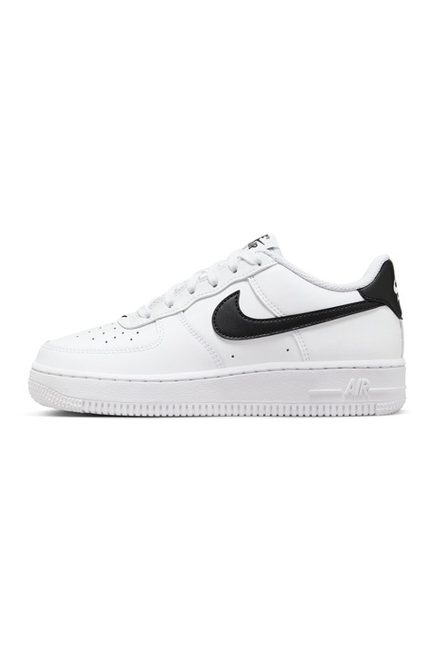 Nike, Кожени спортни обувки Air Force 1, Бял/Черен