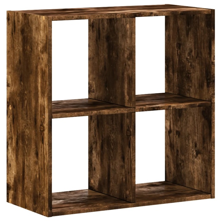 VidaXL füstölt tölgyszínű szerelt fa könyvespolc 68, 5 x 32 x 68, 5 cm 13.6 kg