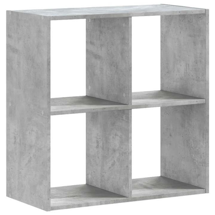 VidaXL betonszürke szerelt fa könyvespolc 68, 5 x 32 x 68, 5 cm 13.4 kg