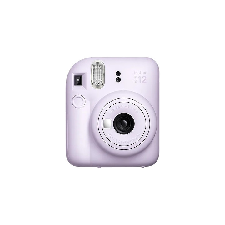 Camera foto Instax Mini 12, Fujifilm, 10 x hartie glossy, ISO 800, 127 x 182 x 164 mm, Violet