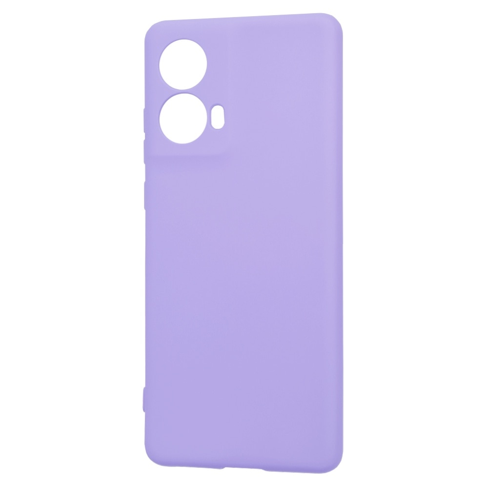 Husa din silicon pentru Motorola Moto G85, Smartphosis SoftFlex, violet deschis