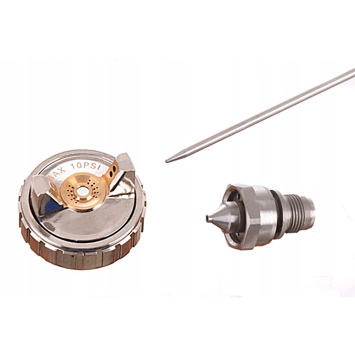 Duza pentru Pistol de Vopsit, Auarita MP-500, 1.4mm, LVLP, Metal, Alama, Otel Inoxidabil, Duza + Acul + Capac